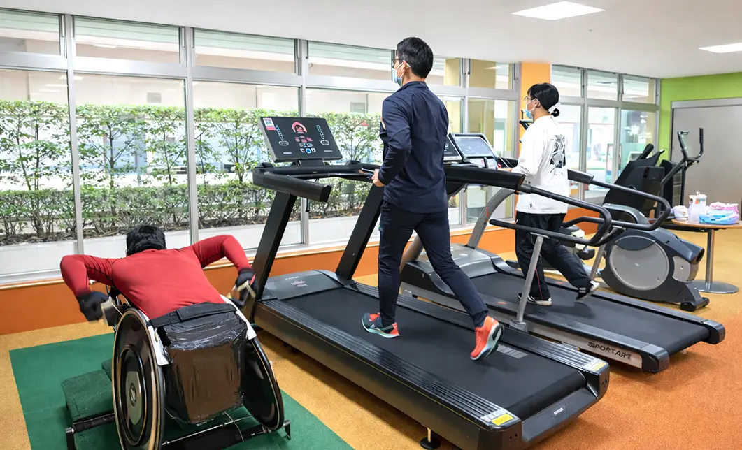 有酸素トレーニングの様子