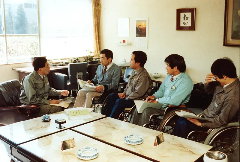 工場長たちと中村裕博士